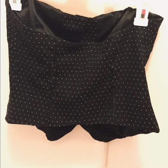 Be Be corset, black & white small dots, belt loops - Picture 3 of 4